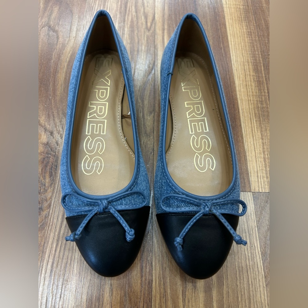 Trendy denim Ballerina flats